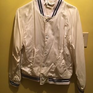 Mens white satiny jacket
